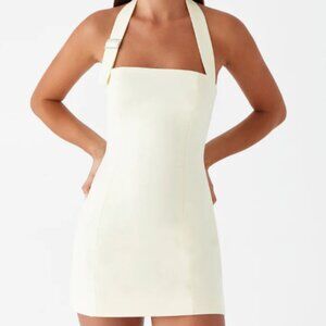 NWT Peppermayo Bianca Halter Dress in Yellow (US 2)